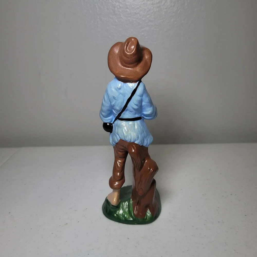 Pacific Mold‎ Boy Blue Vintage Ceramic Nativity Piece Shepherd Musician 6 Inch